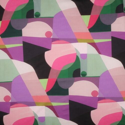 NERIDA HANSEN: COTTON VOILE MIDNIGHT SUMMER SWIM PURPLE