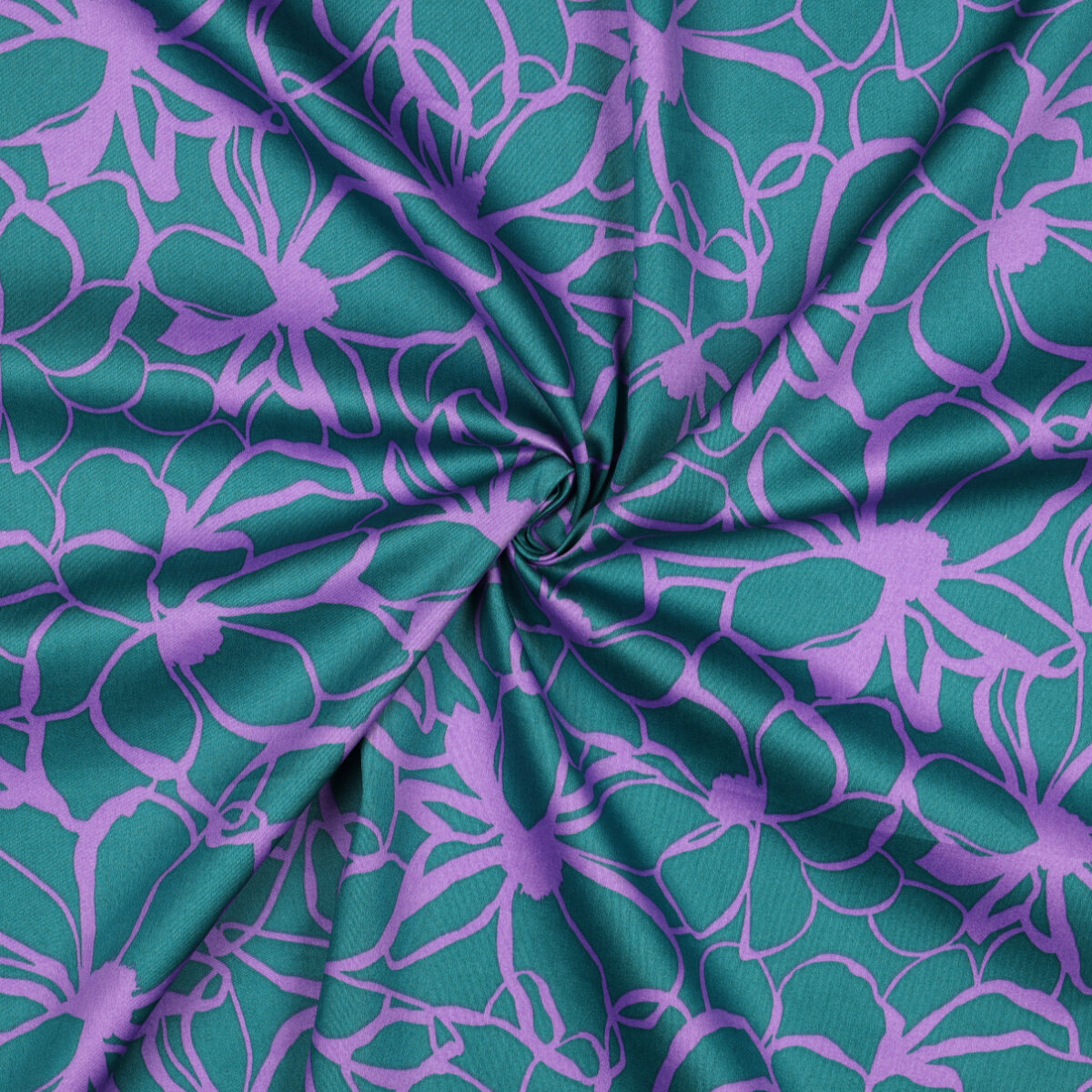 NERIDA HANSEN: COTTON SATIN Magnolia Petrol – Bild 2