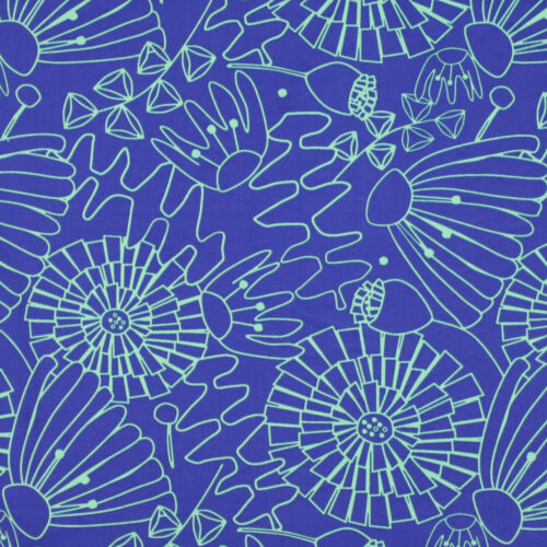 NERIDA HANSEN: FINE POPLIN EDEN Royal Blue