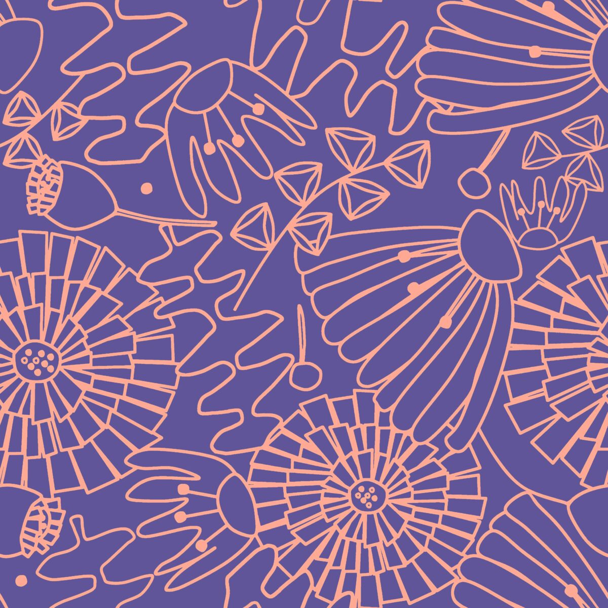 NERIDA HANSEN: FINE POPLIN EDEN Purple