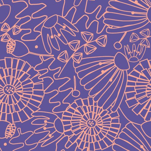NERIDA HANSEN: FINE POPLIN EDEN Purple