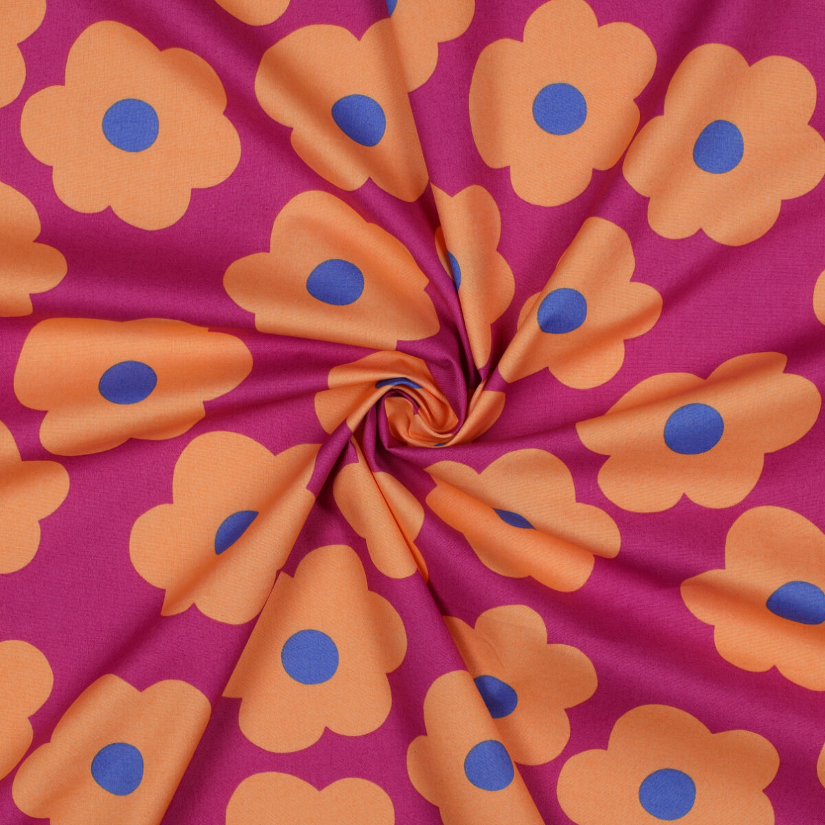 NERIDA HANSEN: FINE POPLIN BIG FLOWER Magenta – Bild 2