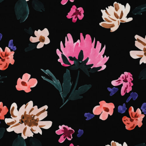 NERIDA HANSEN: FRENCH TERRY DIGITAL COLETTE BLACK