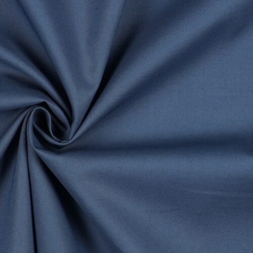 Baumwolle: Uni Jeansblau