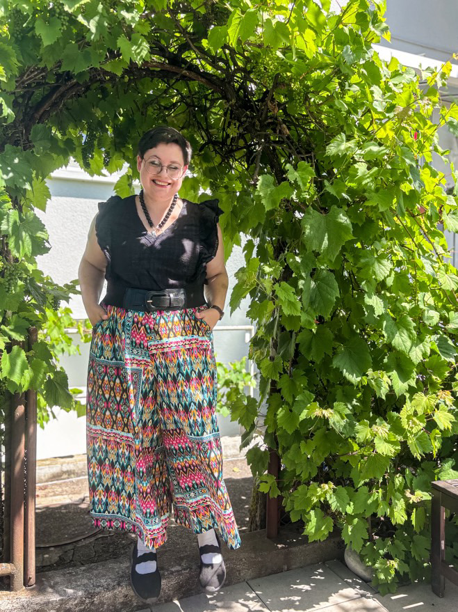 Schnittmuster Hosenrock nähen – Hosenrock Marianna von Elsbeth und ich Bunt