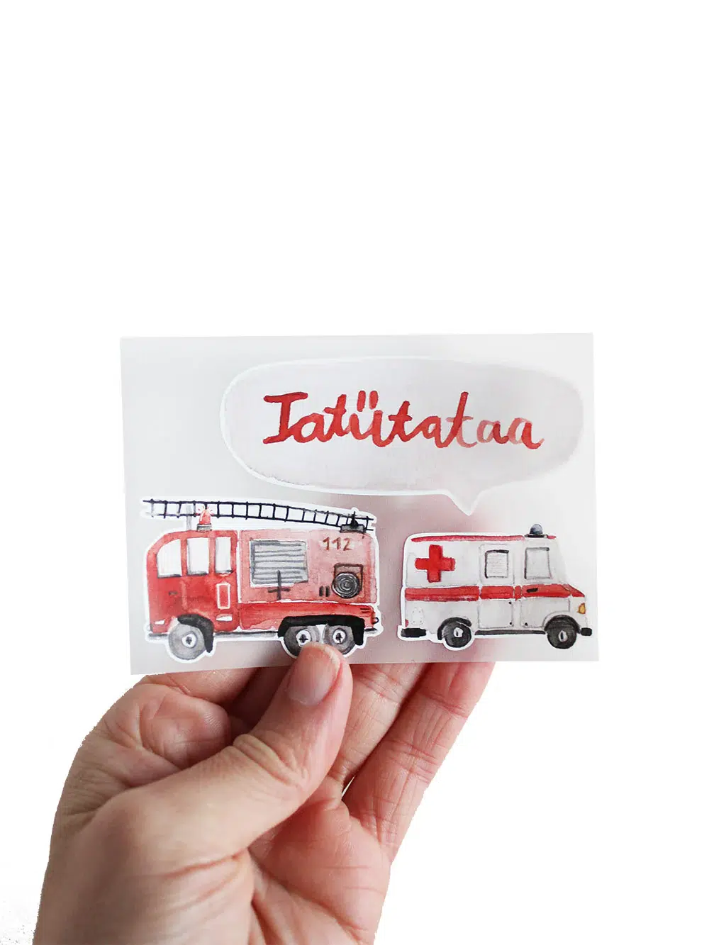 bügelbilder set "tatütata"