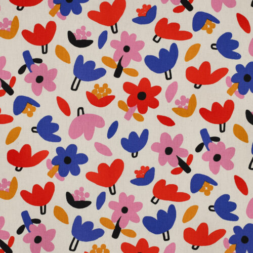 08103.001 poplin flowers blue jennifer bouron
