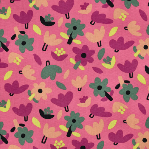08103.002 poplin flowers pink jennifer bouron