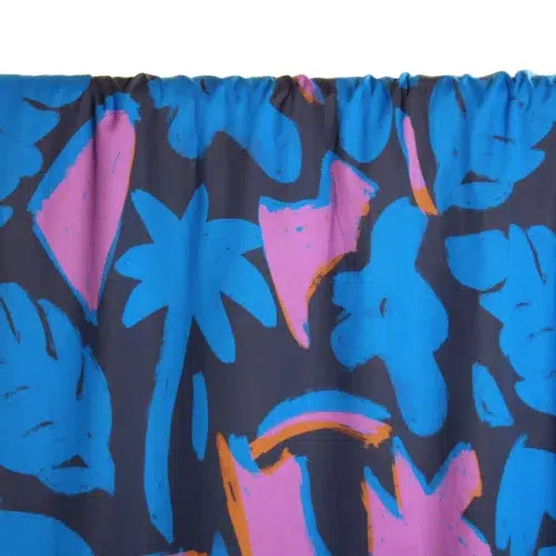 blue and lilac abstract cotton atelier jupe