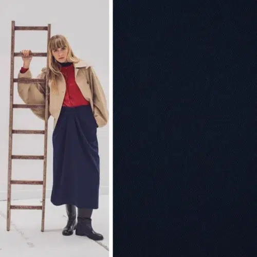 fibre mood: stretch polyestertwill "navy"
