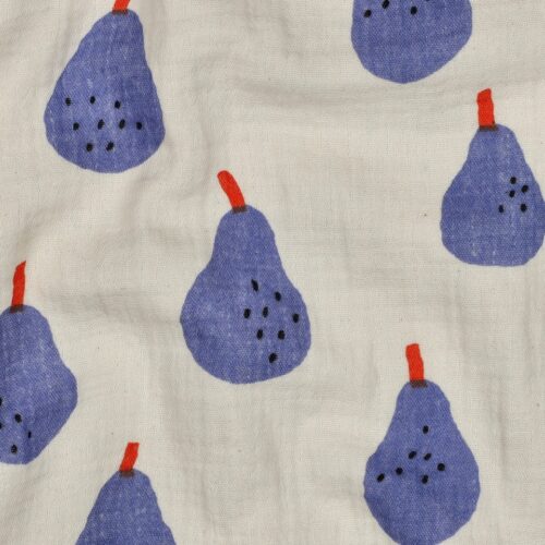 Bio Musselin Stoff aus 100% Baumwolle mit Design von Jennifer Bouron, weich und atmungsaktiv, Stoffbreite 135 cm