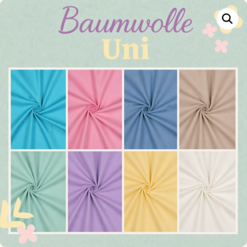 Gruppenbild Baumwolle Uni 06006