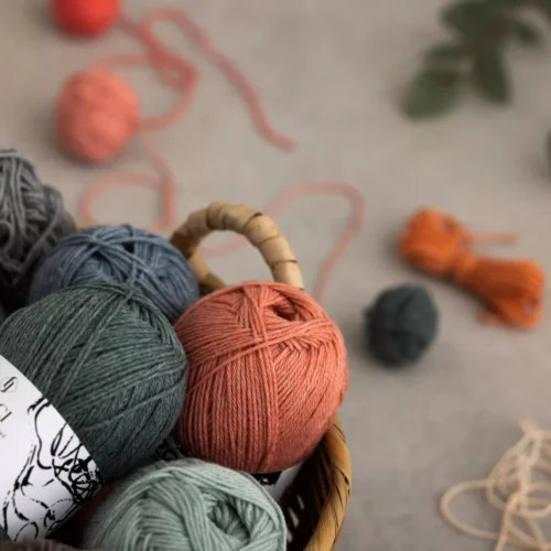 Filcolana Merci Wolle Knäuel aus Baumwolle und Merinowolle in verschiedenen Farben