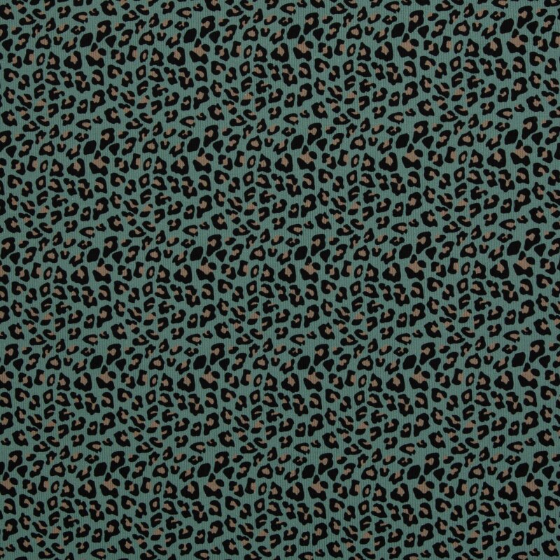 rippjersey: "rib flowers geese ochre by jennifer bouron" bio zertifiziert (kopie)