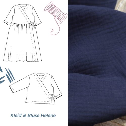 nähset: kleid oder bluse helene