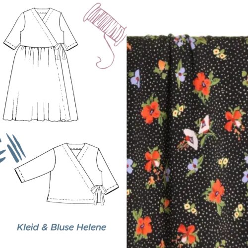 nähset: kleid oder bluse helene