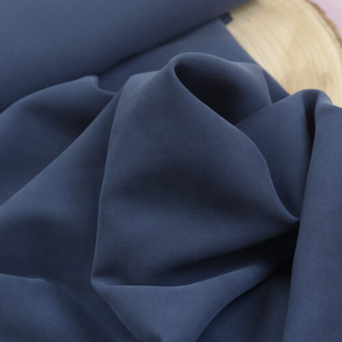 viskose twill mit cupro touch uni "Denim" weich fallender stoff 792529.807