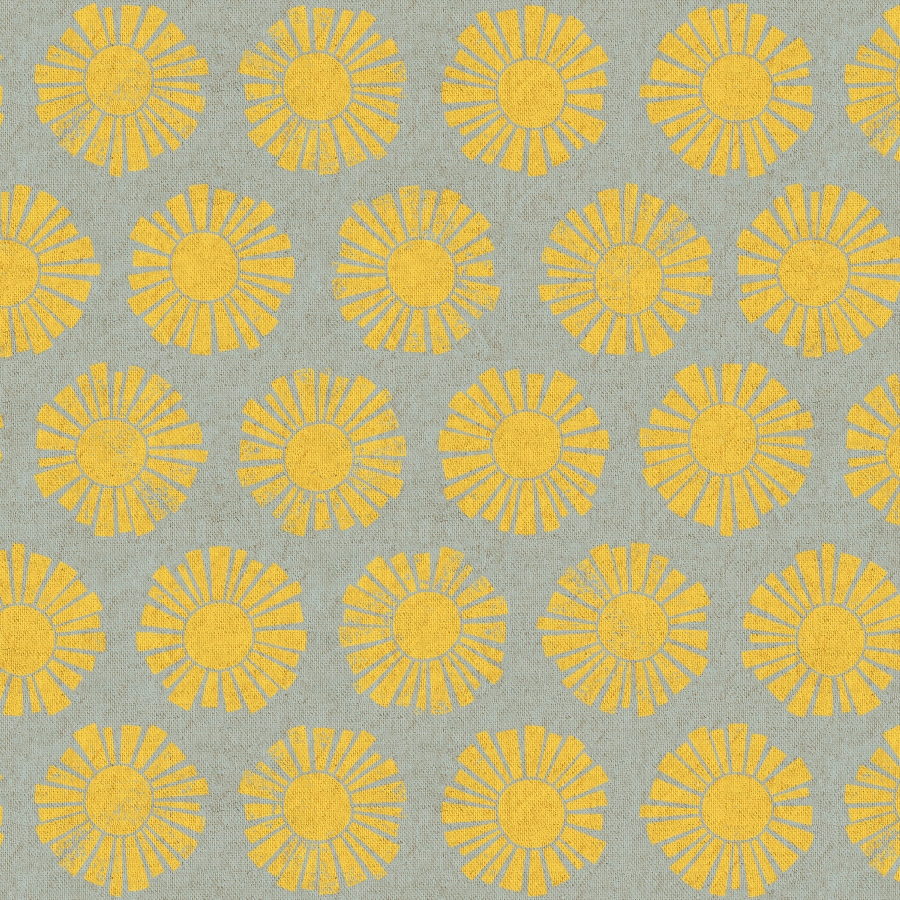 lv106 sb2uc by the seaside sunshine sky blue unbleached canvas fabric