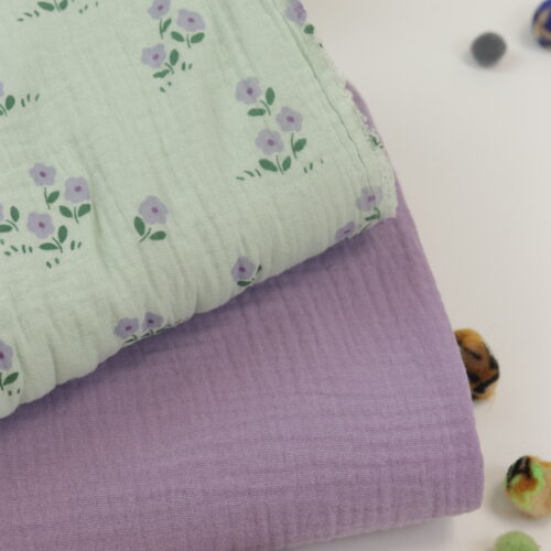 nähset schultüte musselin blumen lavender