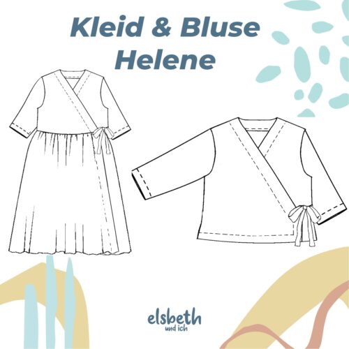 helene – wickelkleid schnittmuster und wickelbluse gr. 34–50