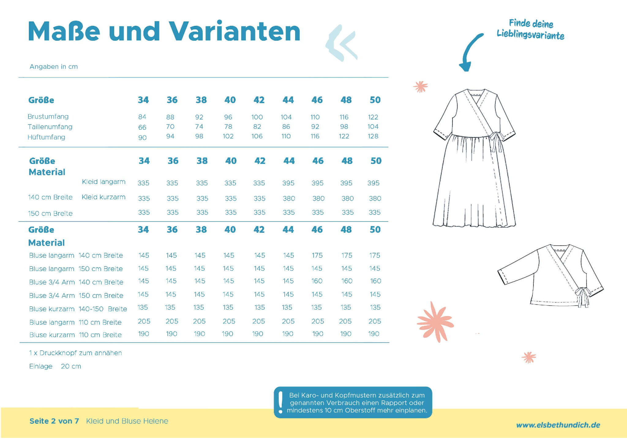 helene – wickelkleid ebook und wickelbluse gr. 34–50