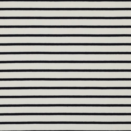 french terry: "yarn dyed stripes navy/ecru" (kopie)