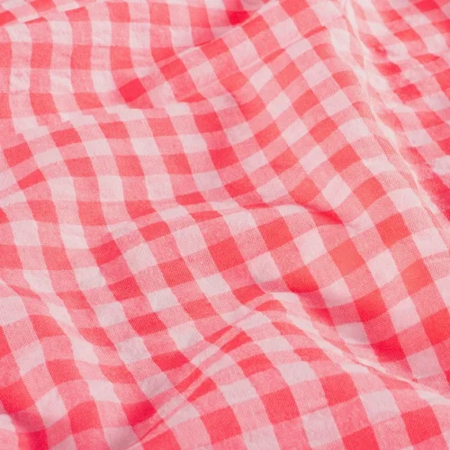 baumwollstoff popeline seersucker – leicht & pflegeleicht – großes karo helles pink – für kleidung und deko (kopie)