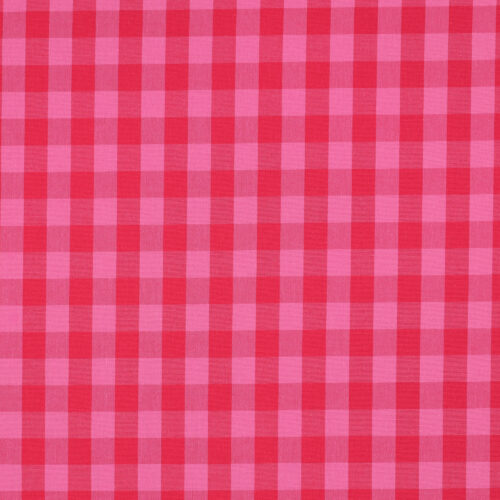 baumwolle: "cotton yarn dyed checks" red
