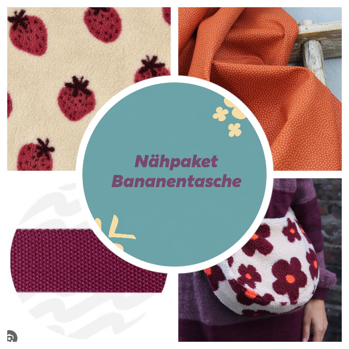 Nähset Bananentasche