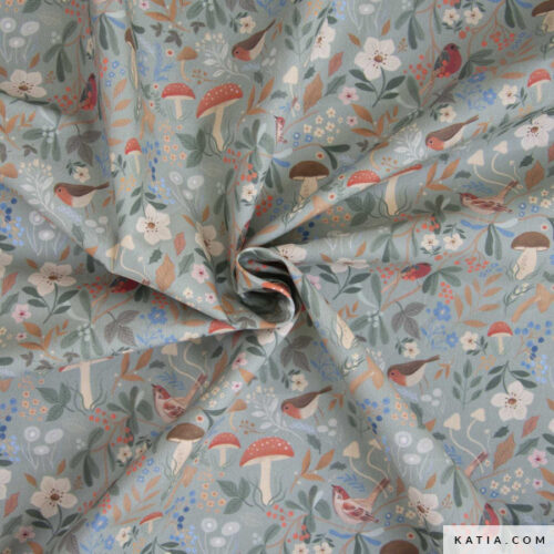 katia: baumwolle poplin "small flowers" (kopie)