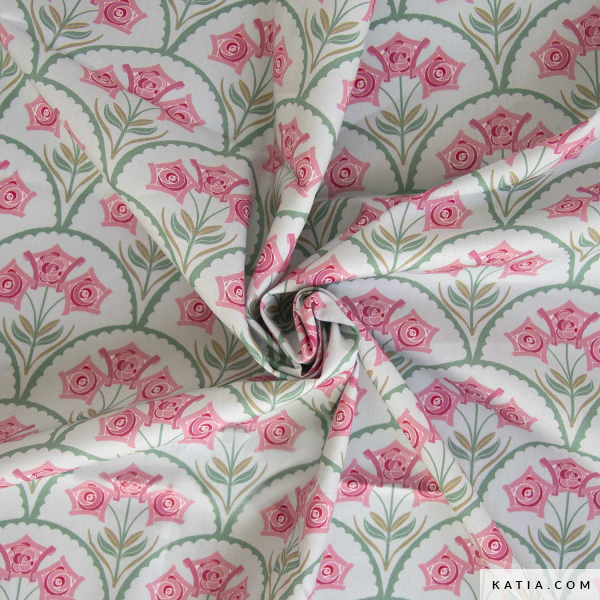 katia: baumwolle poplin "easter flowers" (kopie)