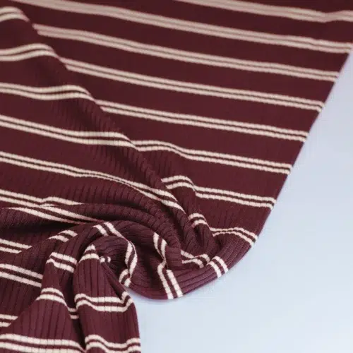 Derby Slim Stripe Jersey von Meet Milk – weicher TENCEL™ Modal Jersey mit feinem Streifenmuster als Meterware