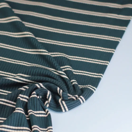 Derby Slim Stripe Jersey von Meet Milk – weicher TENCEL™ Modal Jersey mit feinem Streifenmuster als Meterware