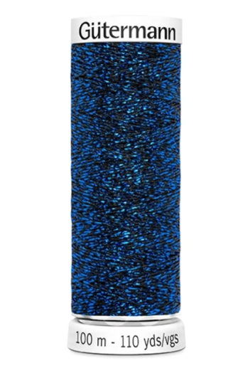 gütermann nähgarn "sparkly" 100m farbe 9924 gold metallic