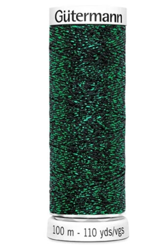 gütermann nähgarn "sparkly" 100m farbe 9924 gold metallic