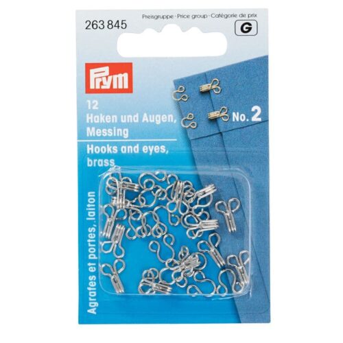 Prym: Federhaken & -augen silber