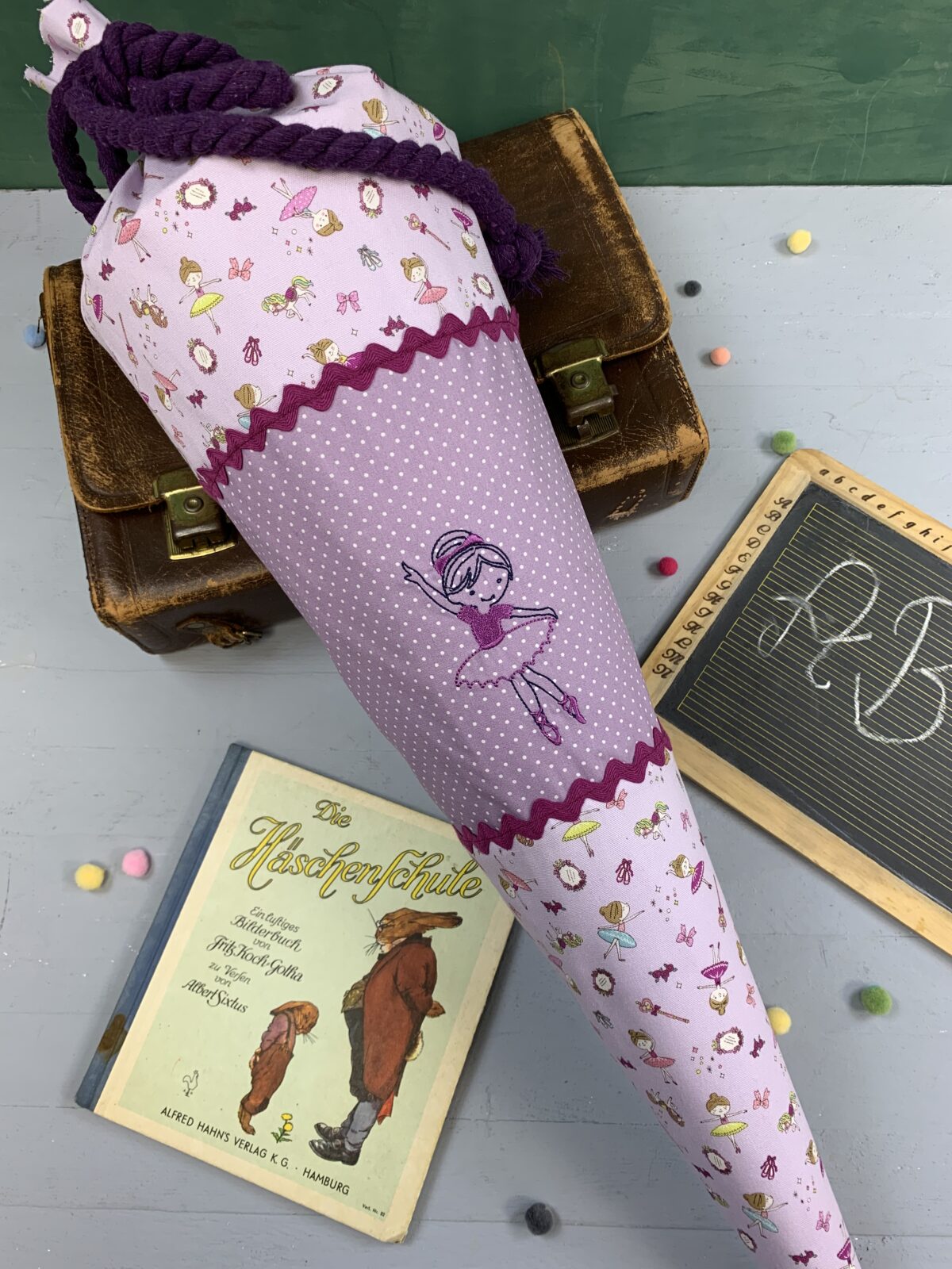 Nähset: Schultüte mit Stickerei "Ballerina"