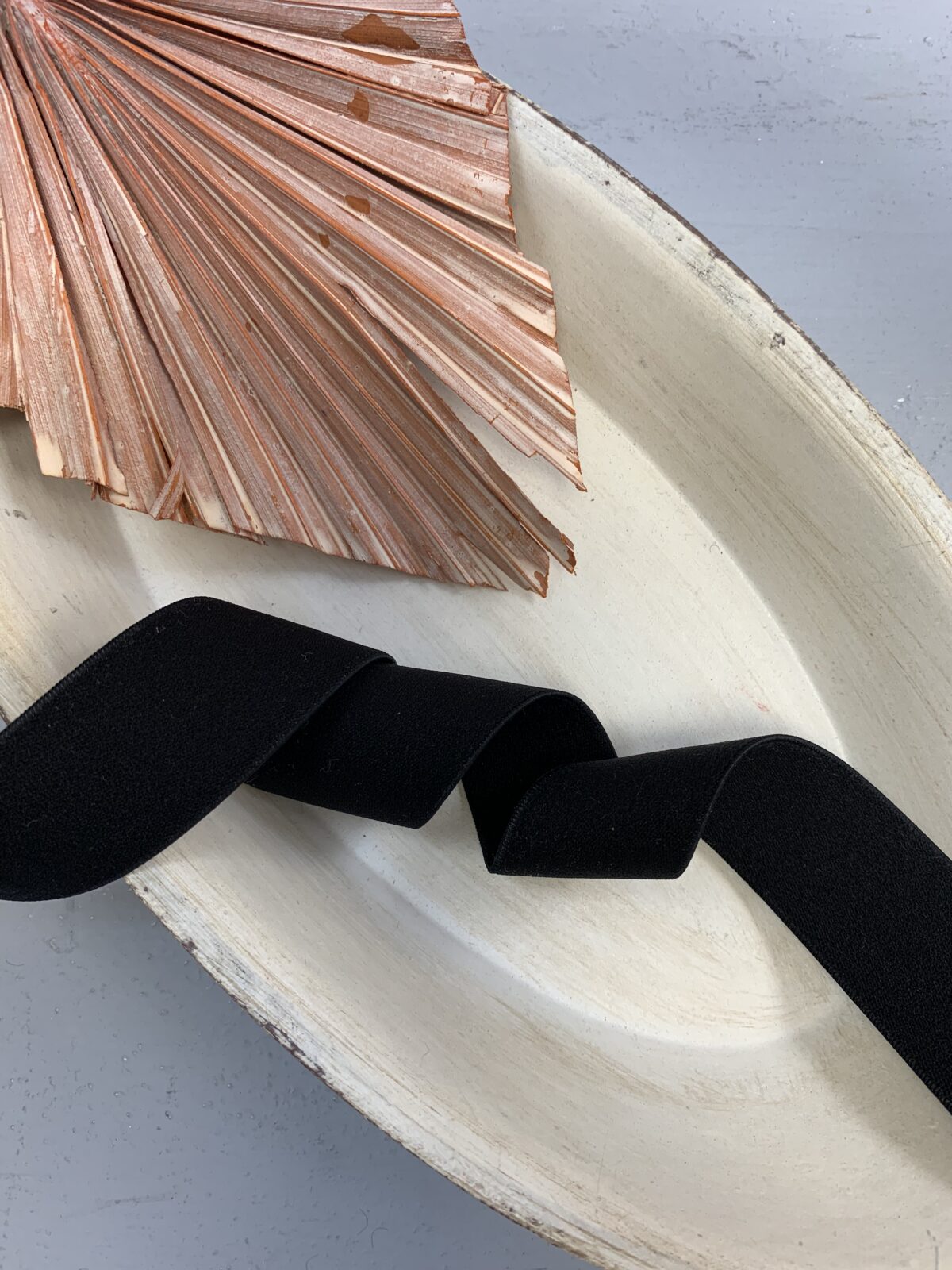 1m weiches Gummiband: 3cm schwarz
