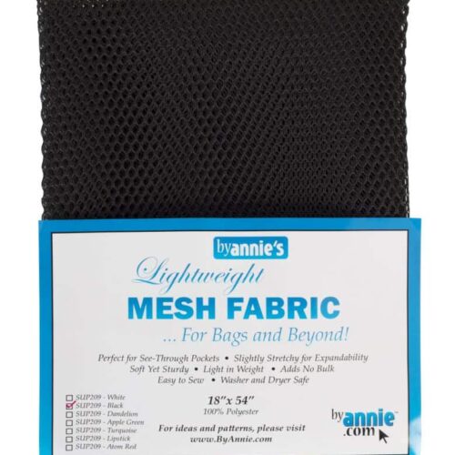 by annie´s Mesh Fabric Schwarz