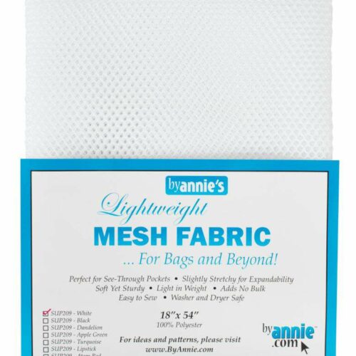 by annie´s Mesh Fabric Weiß