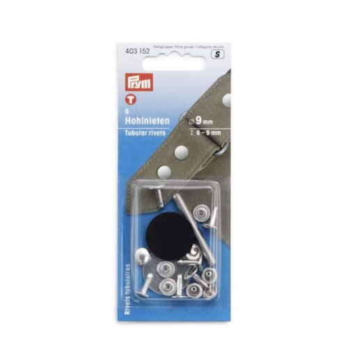 Prym: Hohlnieten 6-9 mm, silber