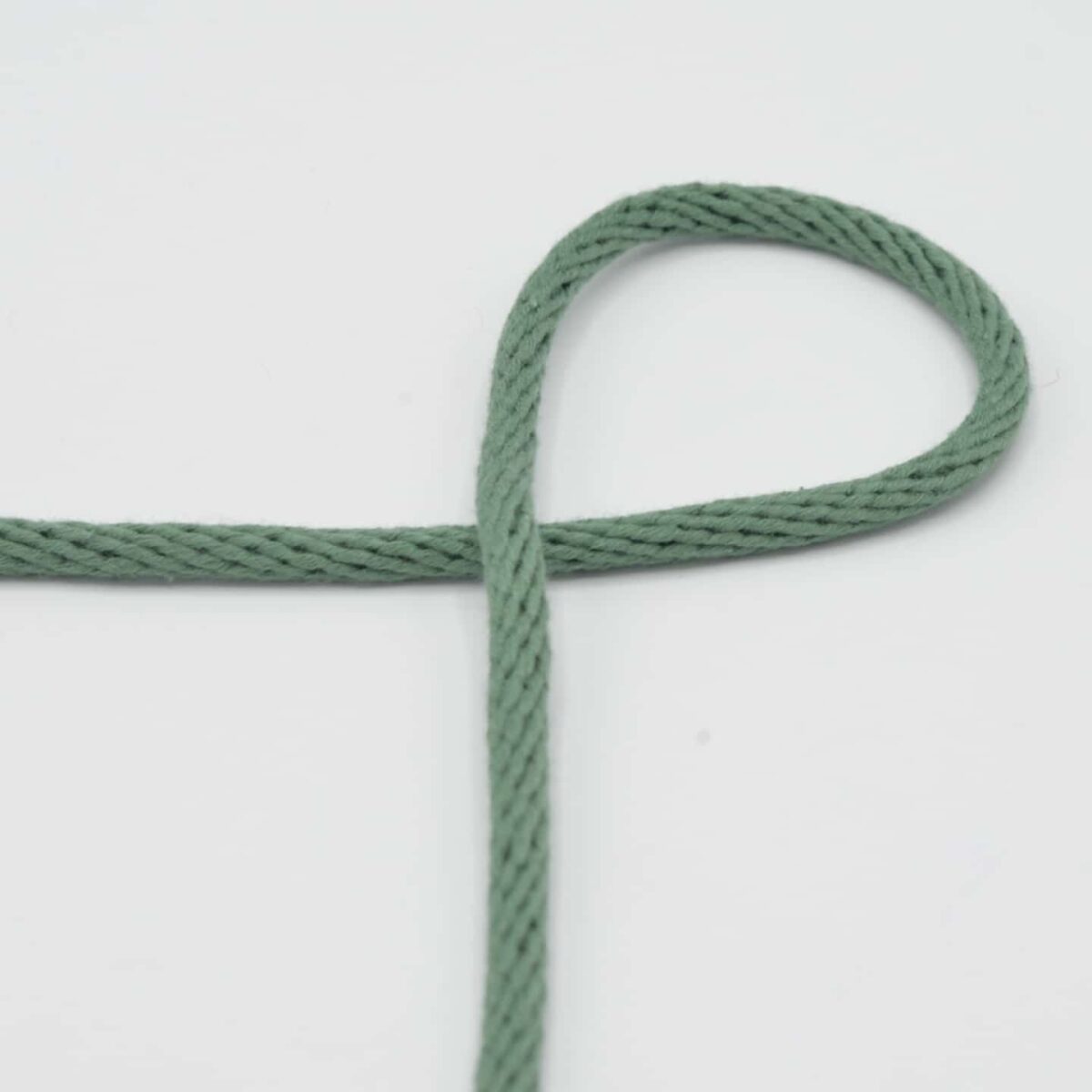 Feste Kordel: Baumwolle 6mm Mint