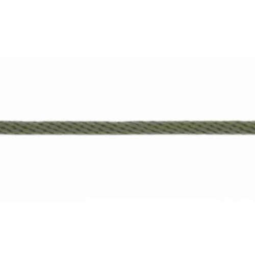 Feste Kordel: Baumwolle 6mm Khaki
