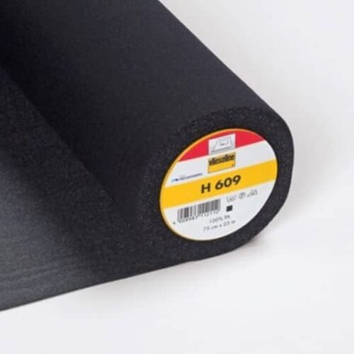 Vlieseline: Bügeleinlage H 609 schwarz