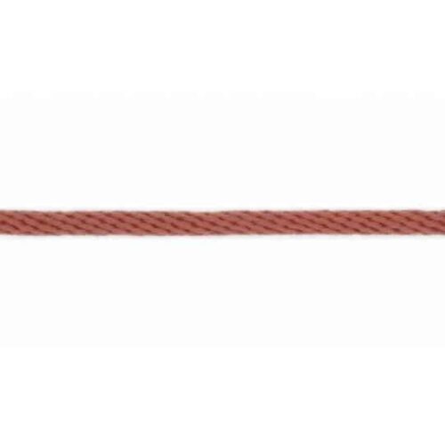 Feste Kordel: Baumwolle 6mm Terracotta