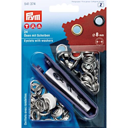 Prym: Ösen 8 mm silber