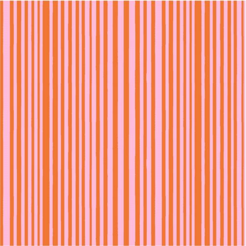 Windham Fabrics: Kaleidoscope by Annabel Wrigley "Mini Stripe Posy/Pumpkin"