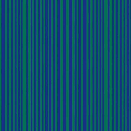 Windham Fabrics: Kaleidoscope by Annabel Wrigley "Mini Stripe Majorelle Blue/Kelp"