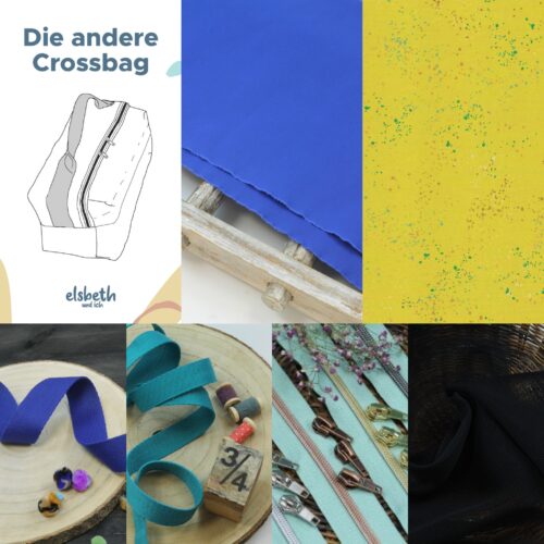 Nähset: "Die andere Crossbag" Royalblau