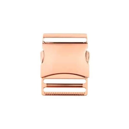 Steckschnalle für Gurte 4cm Metall roségold